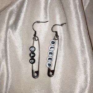 "Bad Bleep" earrings